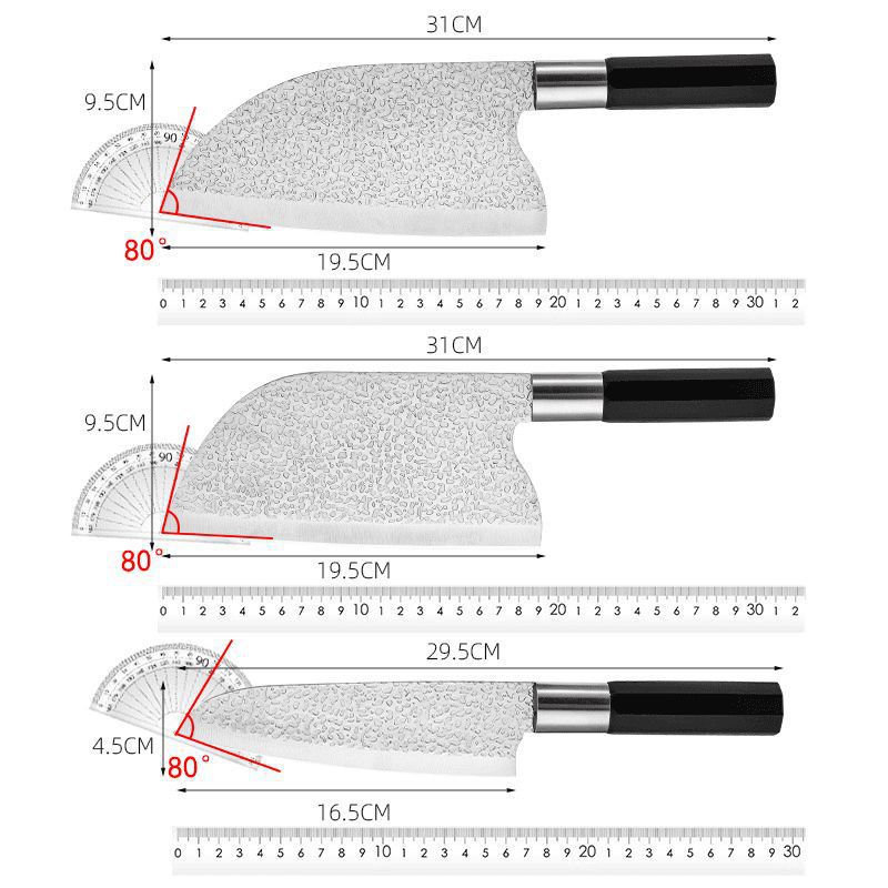 Cortar verduras cortar cuchillos de carne verduras de acero inoxidable cuchillo afilado de cocina doméstico cocinero forjado cuchillo de cocina resistente al desgaste