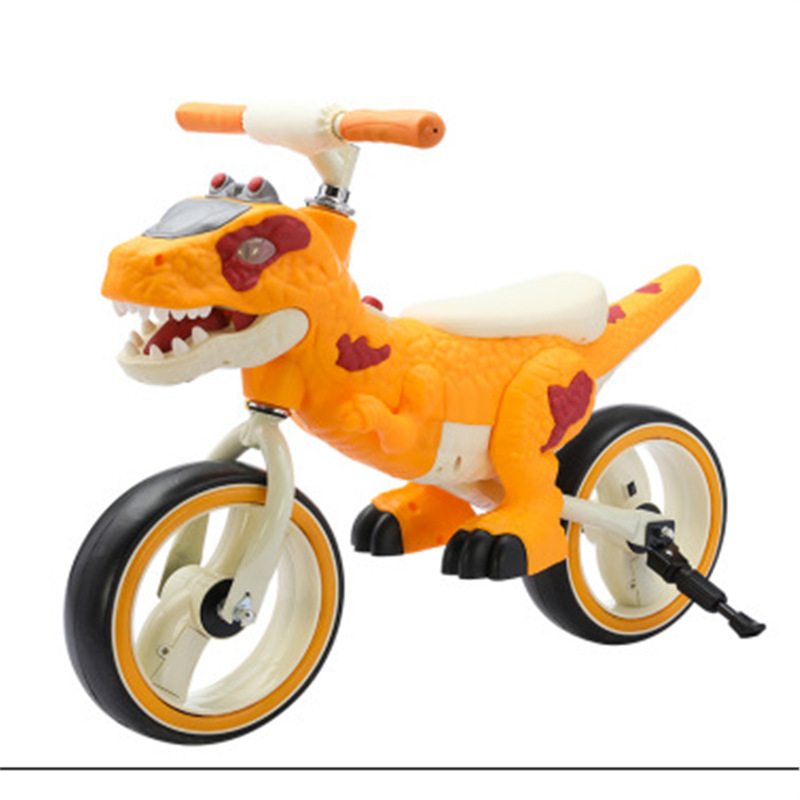Scooter de Equilibrio de Dinosaurio para Niños de 2 a 8 Años de Metal para Bebés