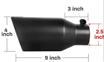 Factory direct cross-border Amazon best selling Chrome Exhaust Tip car exhaust pipe stainless steel tail throat (Exhaust pipe) - 635-inside-102-230