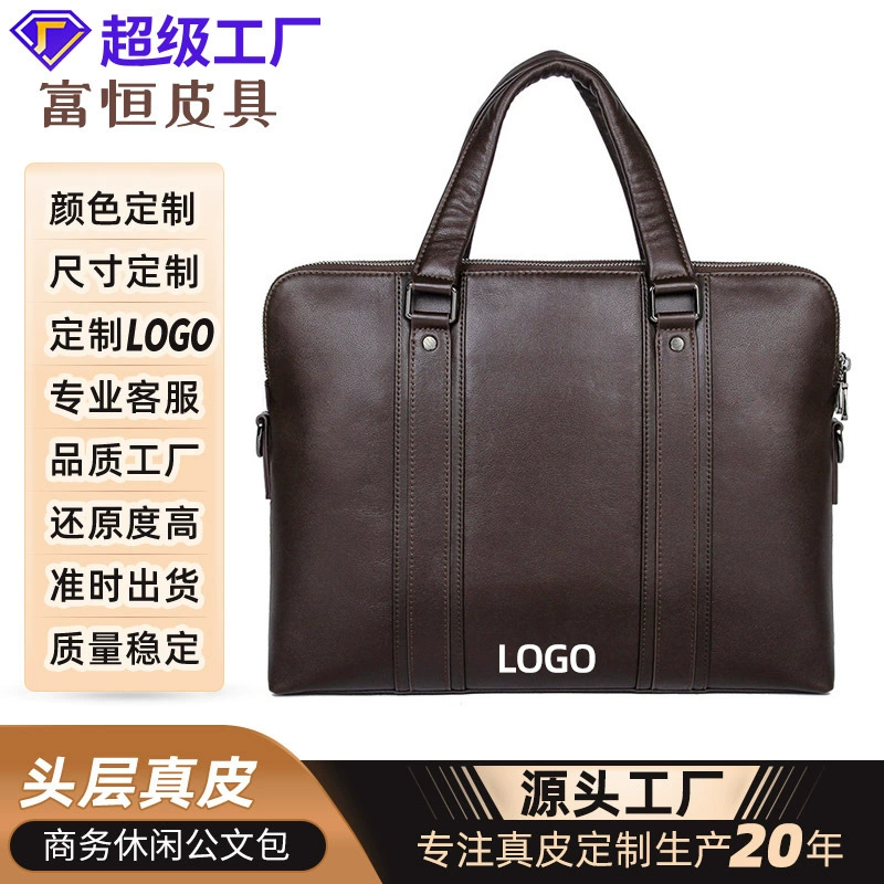 Кожаные мужские сумки бизнес-повседневные портативные портфель мужские скошенные сумки на плечо