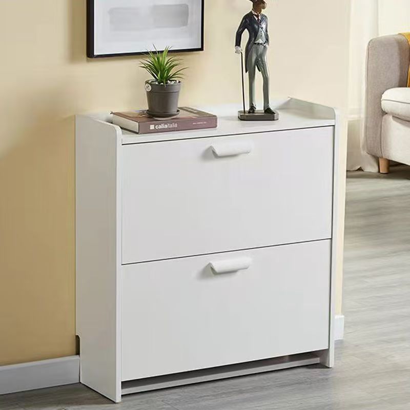 Home Entry Door Ultra-Thin Shoe Cabinet Doorway New Shoe Cabinet Two-Layer Low Shoe Cabinet Large Capacity for Shoes