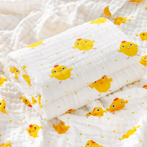 Baby Bath Towel 100% Cotton Wholesale Pure Cotton Four Layer Gauze Newborn Blanket Baby Covering Baby Gift for Summer