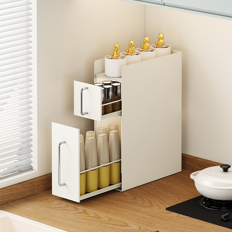 Kitchen Countertop Storage Rack Soy Sauce Vinegar Condiments Drawer Storage Rack Desktop Multi-Functional Storage Artifact