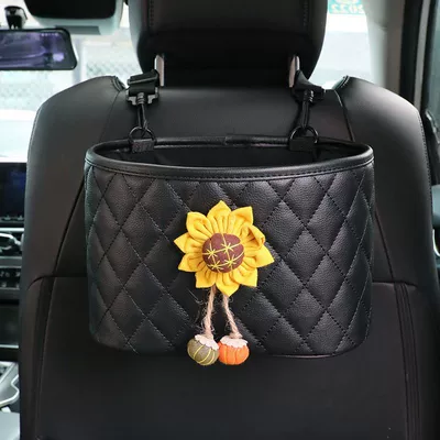 Car Seat Storage Box Storage Car storage bag/box - sunflower-black-storage-pocket