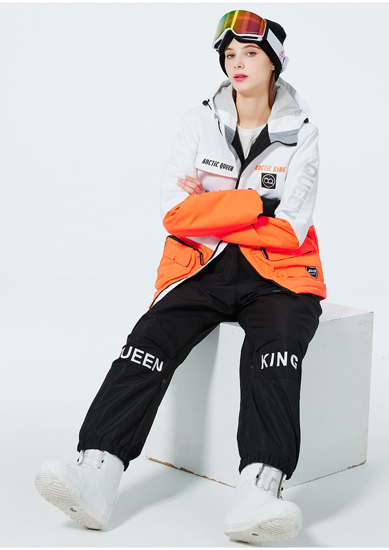 Men's Clothing Ski suit set for men and women couples warm and thick ski suit set single board double board ski suit_viptrois.com