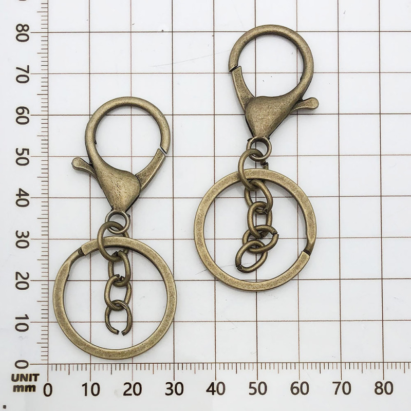 1 個 25/30 ミリメートルキーリングチェーンマルチカラーオプションキーホルダー鉄キーリング diy 基本ジュエリーアクセサリー|undefined