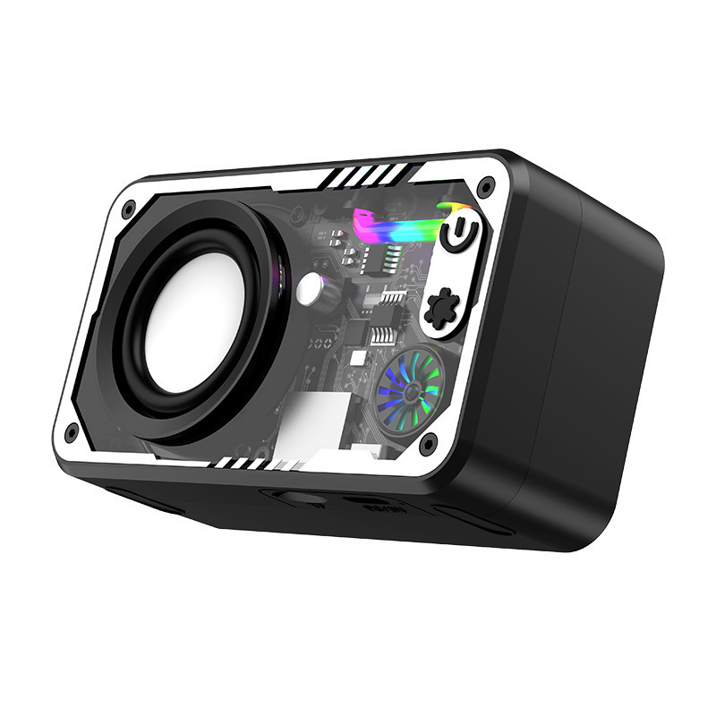 工場直販 V1 Bluetooth スピーカー透明メカ小型鋼砲デスクトップストリップポータブルサブウーファーは直列接続可能|undefined