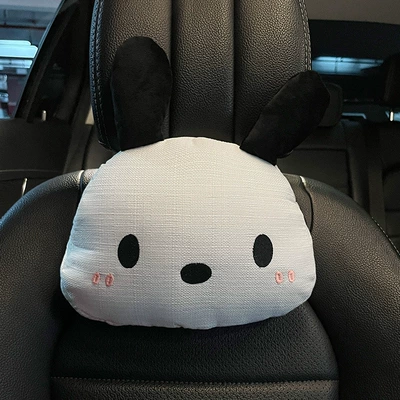 Interior Rear Seat Cover, Cute Style — Seat cushion, seat cover - linen-milk-dog-headrest-single-no-specifications