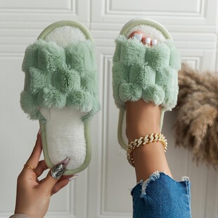V 60867 Green Toe Slippers Home Use �Gɫ¶ֺ��Ь