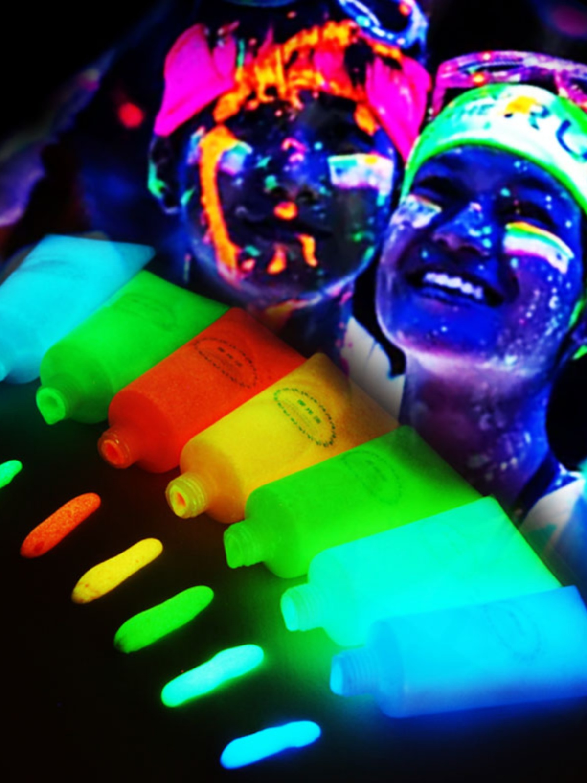 超亮夜光颜料夜光笔荧光漆儿童手绘发光彩色艺术涂料液星空瓶