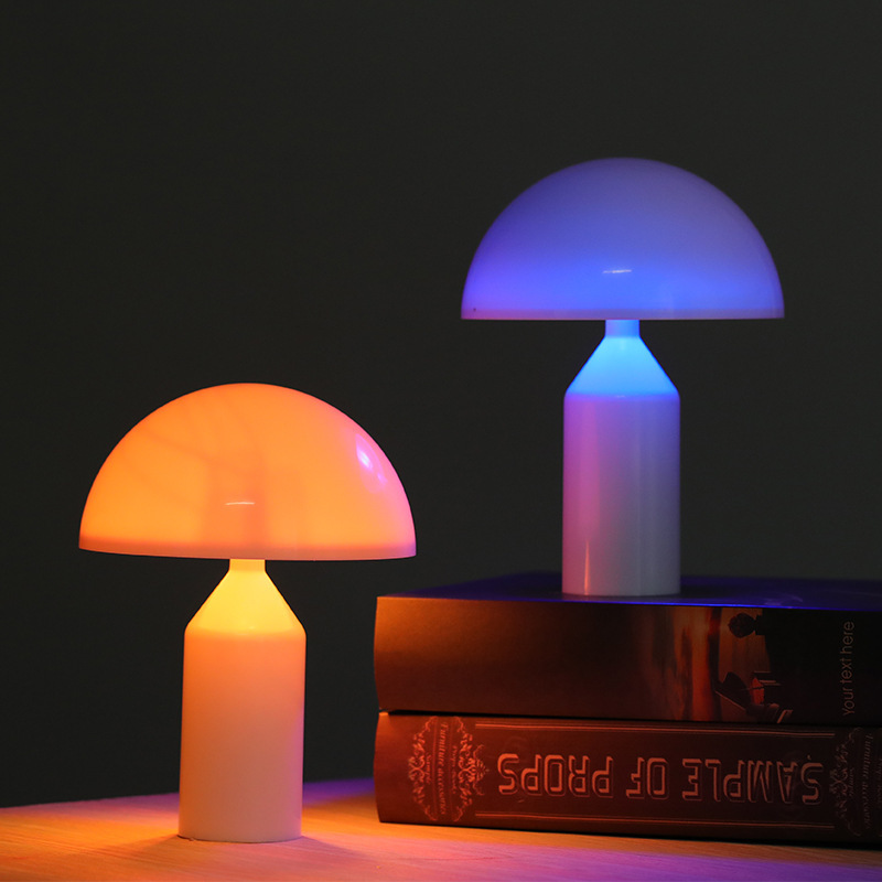 Mushroom Night Light Touch Color Changing Pat Light Bedroom Bedside Light Atmosphere Light Home Decoration Desktop Ornaments