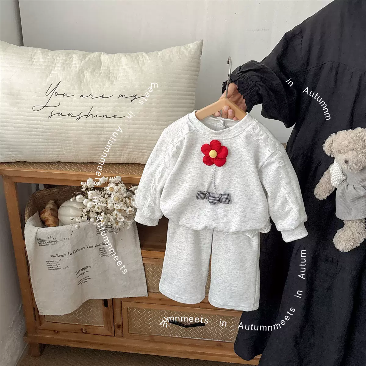 婴幼童韩版卫衣卫裤两件套2025秋季新款小女孩外出服新生儿衣服潮