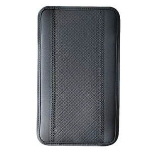 Car Armrest Box Mat, Central Armrest Leather Cover, Car Anti-Slip Mat, Car Memory Foam Leather Cover, Car Interior Decoration Accessories