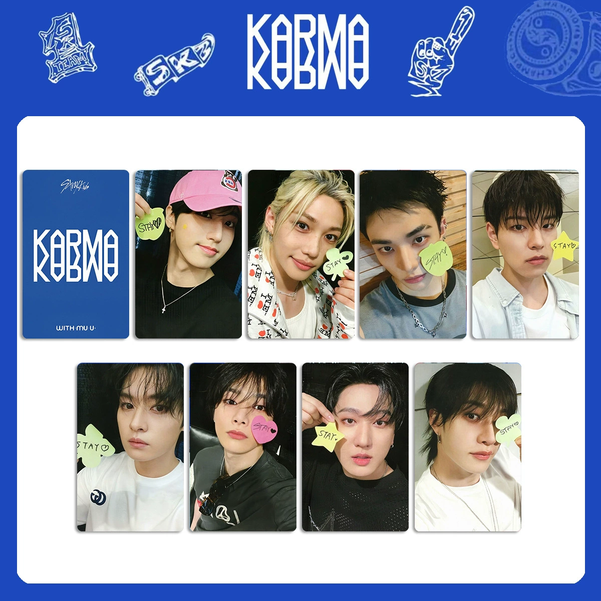 Альбом STRAY KIDS KARMA периферийная фотокарта ограниченная карта HOORAY альбомная карта SKZ специальная фотокарта