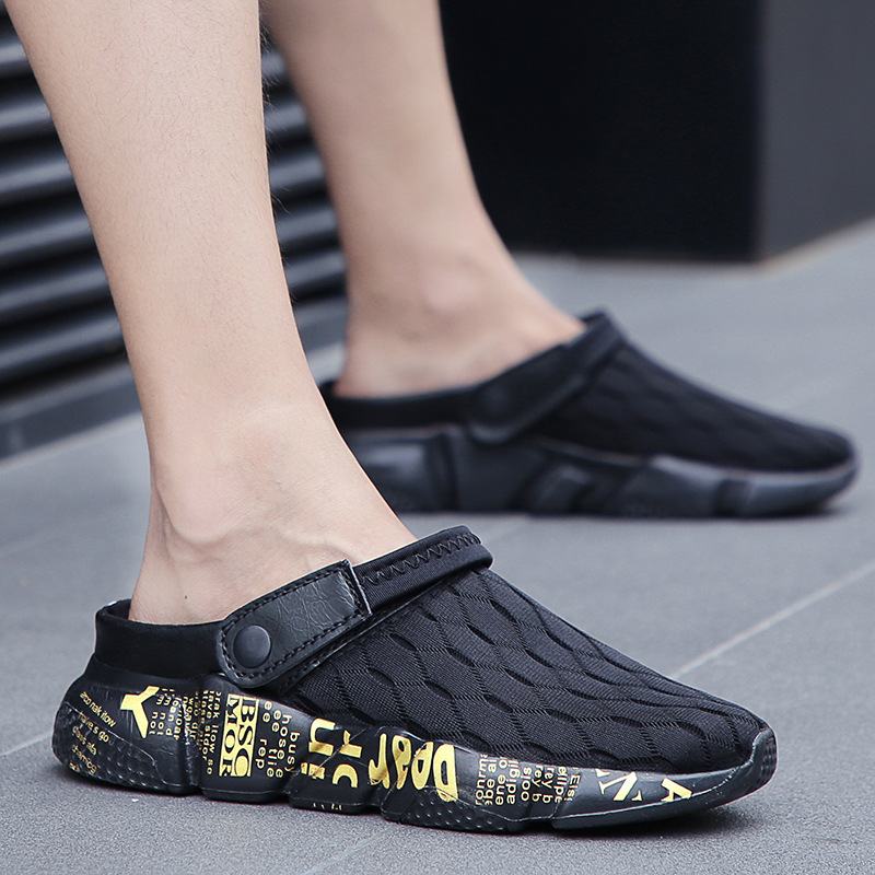 Non-slip semi-slippers trendy summer bea...