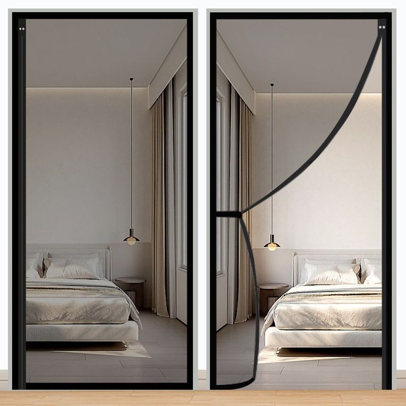 Full-length side-opening magnetic mosquito screen door curtain, self-absorbing mesh curtain, magnetic screen window with Velcro, no-drill magnetic curtain Full-length side-opening magnetic mosquito screen door curtain, self-absorbing mesh curtain, magnetic screen window with Velcro, no-drill magnetic curtain