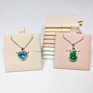 Shenzhen Manufacturer Jewelry Bag Inner Card Wholesale 6*6 Double-Sided Velvet Super Fiber Square Card Sponge Necklace Inner Holder