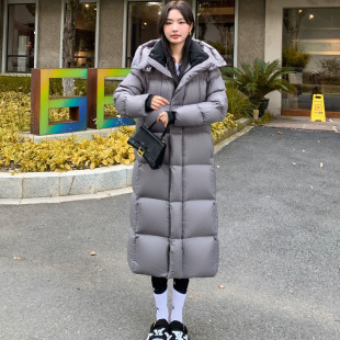 Aidanmeng 400g ~ super thick 95 White Goose Down Jacket Women's 2023 new over-the-knee long winter thickened coat