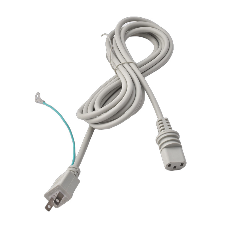 台湾日规带螺纹C13防水品字尾插头线 日标地线外接插头PSE电源线