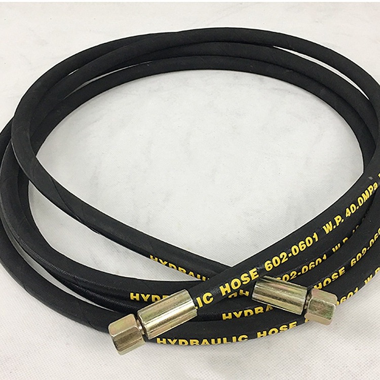 Keqiu máquina de mantequilla neumática a juego tubo de salida de aceite de alta presión inyector de aceite tubo de alambre de acero 4 M máquina de mantequilla tubo 6 m