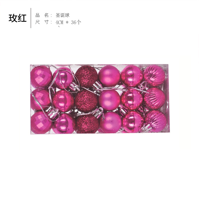 Bola de Navidad árbol de Navidad adornos de decoración colgante de bola de colores accesorios de material de Navidad DIY decoración de Navidad al por mayor