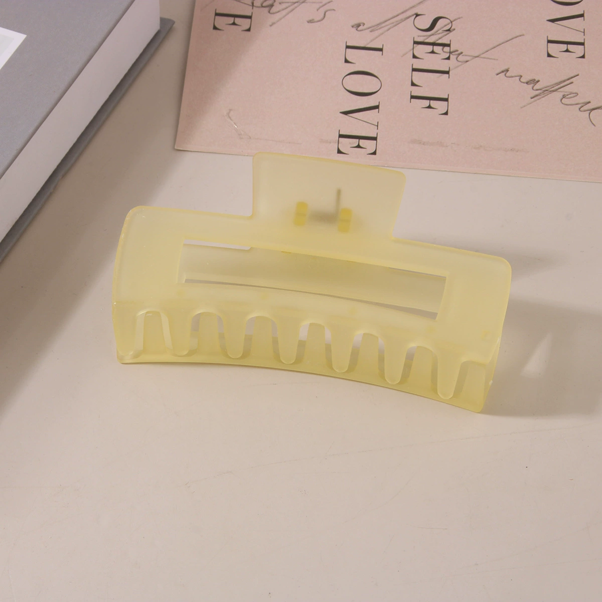 (Cross-border trading), rectangular matte crab pin, big shark, hairgrip, Amazon, simple and elegant design