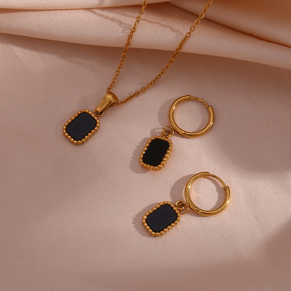 Womenu0027S Lady Geometric Stainless Steel Jewelry Set Geometry Plating Metal Arylic Stainless Steel