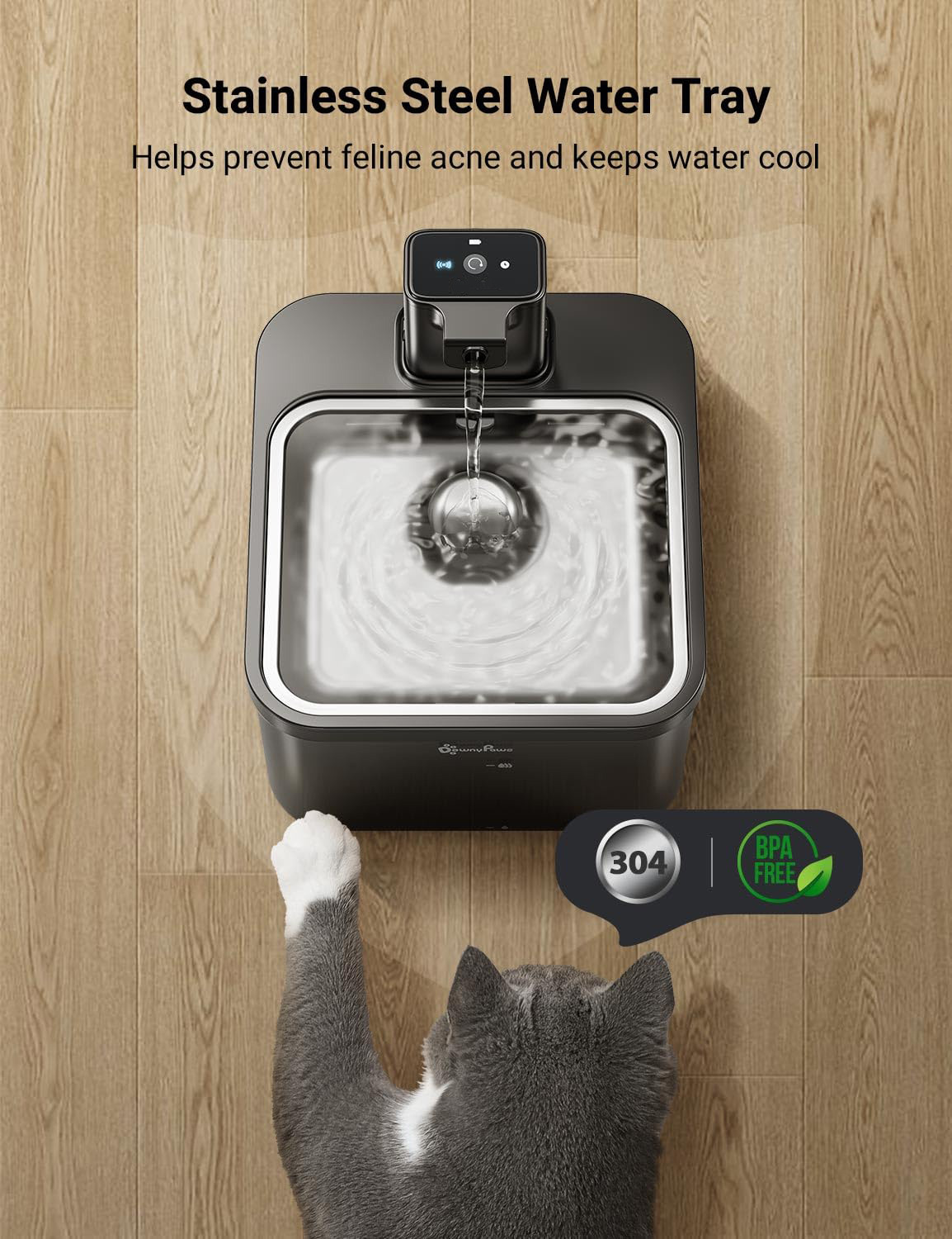 Intelligent Self-circulating Rechargeable Wireless Induction Pet Dog Water Dispenser