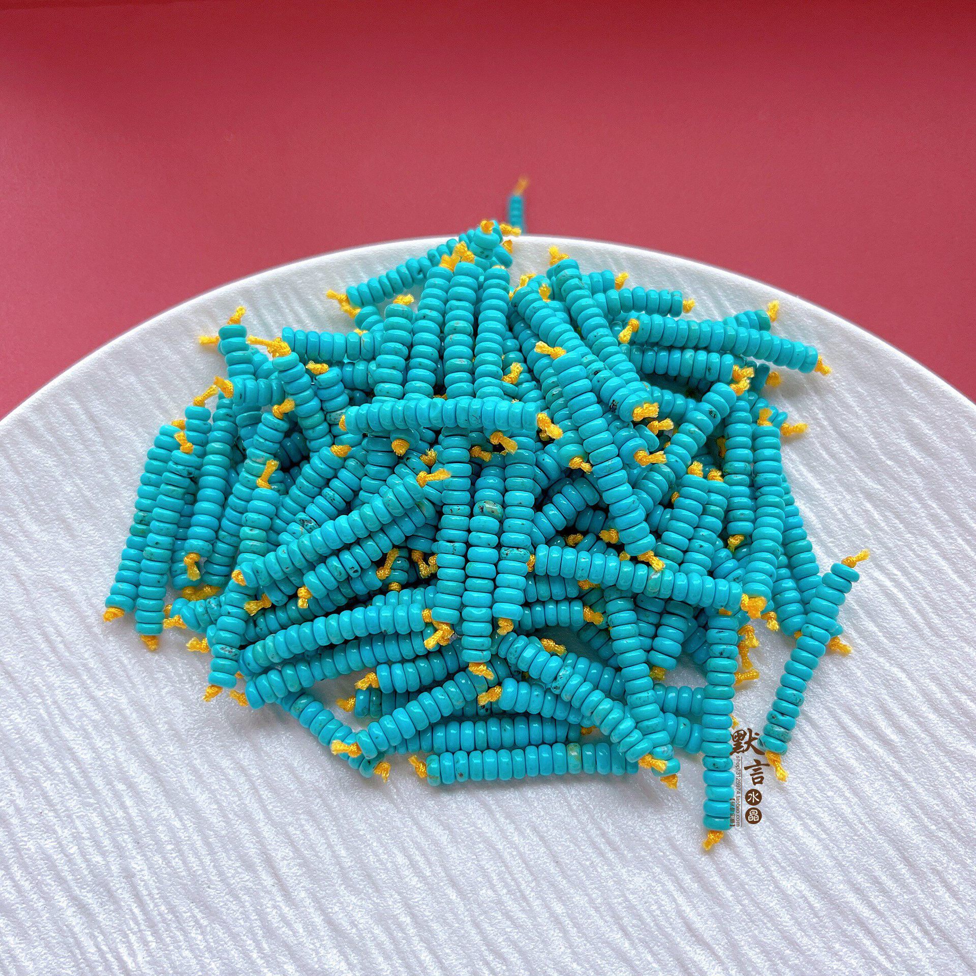 Turquoise Loose Beads, Spacer Beads, DIY Jewelry Accessories, Bead Spacers, Wire, High-Quality Porcelain, Bodhi Accessories