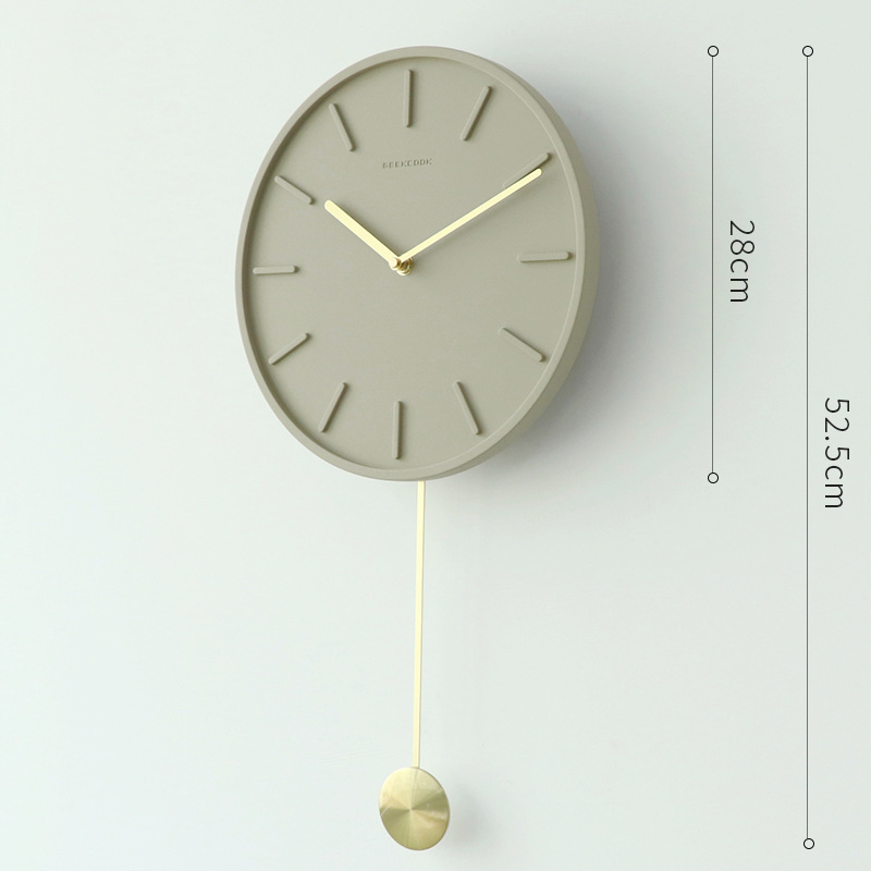 11 인치 (28cm) 규모의 원형 진자 사암 다크 브라운