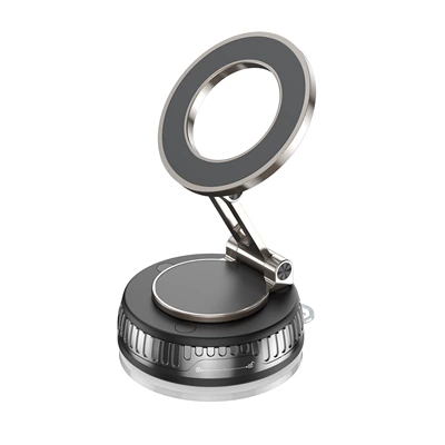 Downstream Hot Model 360 ° Magnetic Rotatable Car Mobile Phone Holder Folding Convenient Car Navigation Mobile Phone Base (Car phone holder) - j37-2-vacuum-magnetic-folding-bracket-black-essential-for-driving