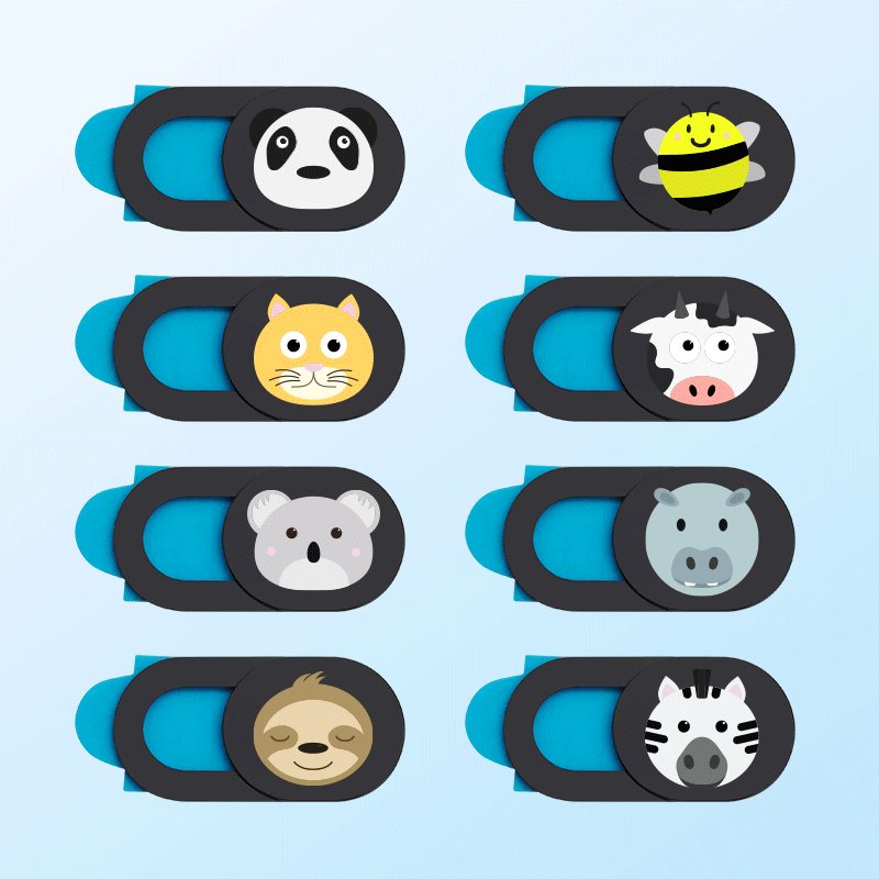 Computer Tablet Camera Lens Cover Cartoon webcam Photo Protection Sticker Mobile Phone Camera Privacy Slide Cover