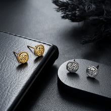 香炉耳钉男生时尚潮流个性复古设计耳饰女简约高级感百搭饰品批发