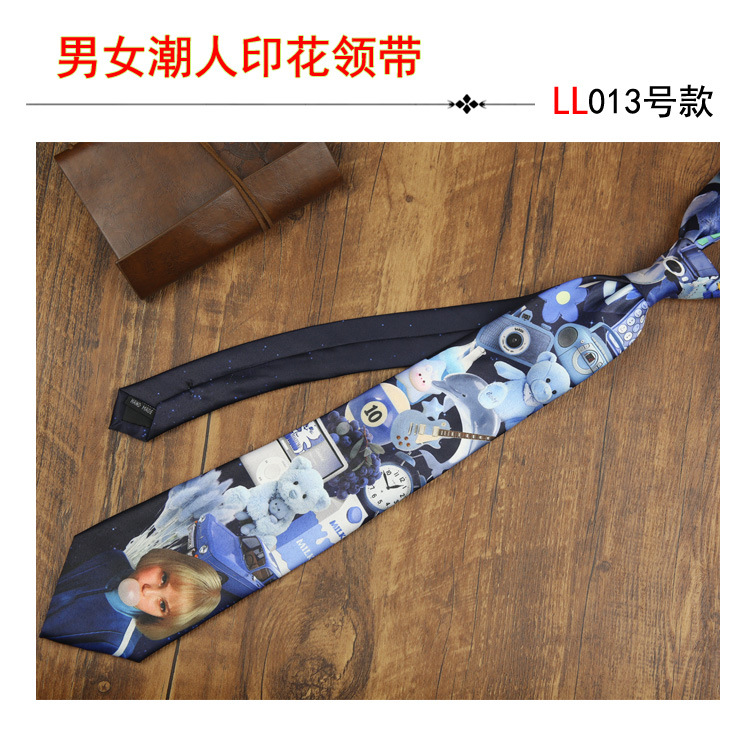 Trajes de hombre corbata rendimiento casual impresión digital accesorios de moda hip hop corbata floral image 19