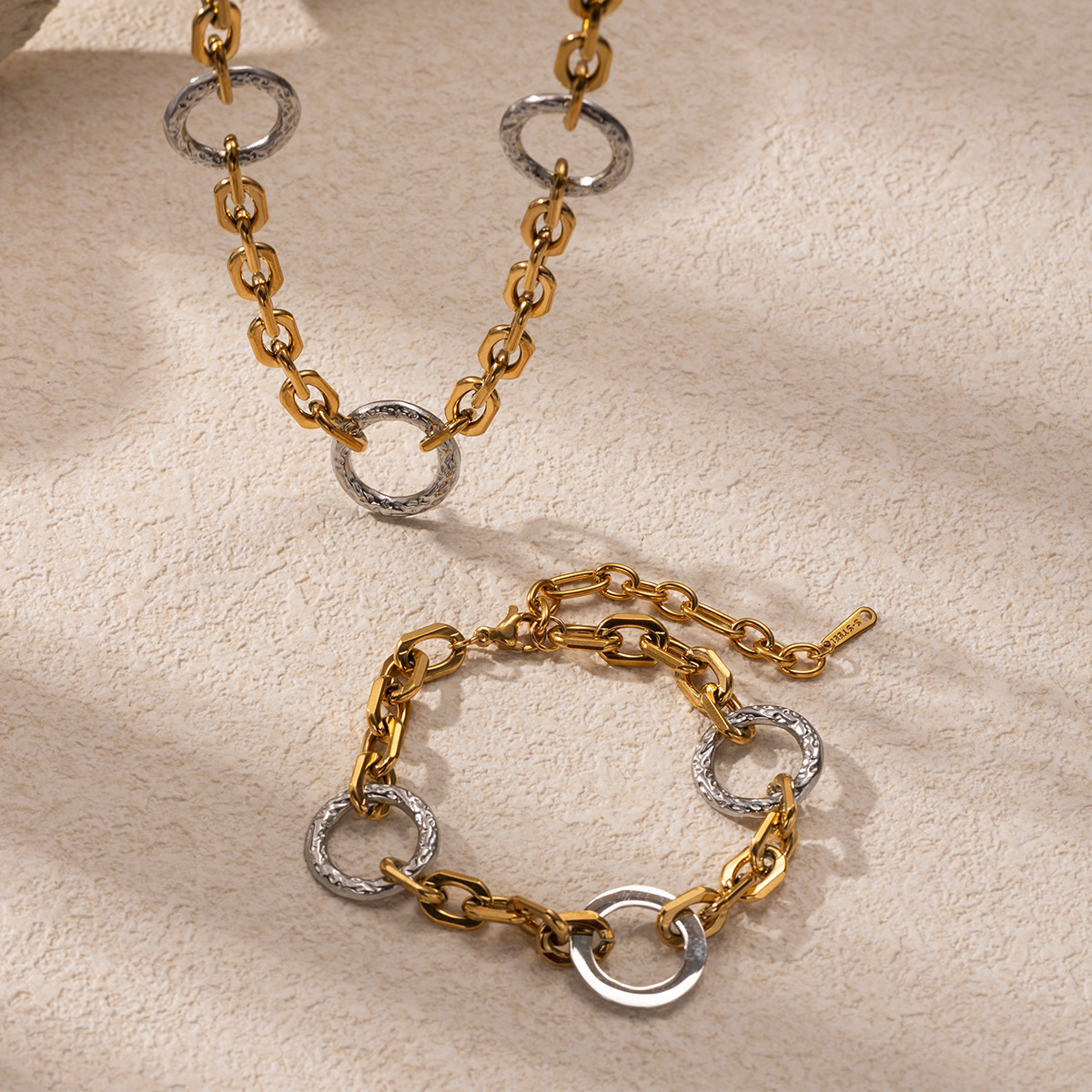 Tena Collar de línea de acero inoxidable europeo y americano Pulsera de alta calidad que no se desvanece Joyas de acero inoxidable Joyas transfronterizas