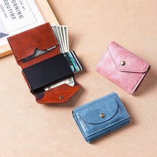 (Cross-border trading), ultra thin wallet, card holder, short cards for students, direct factory sales, bank card