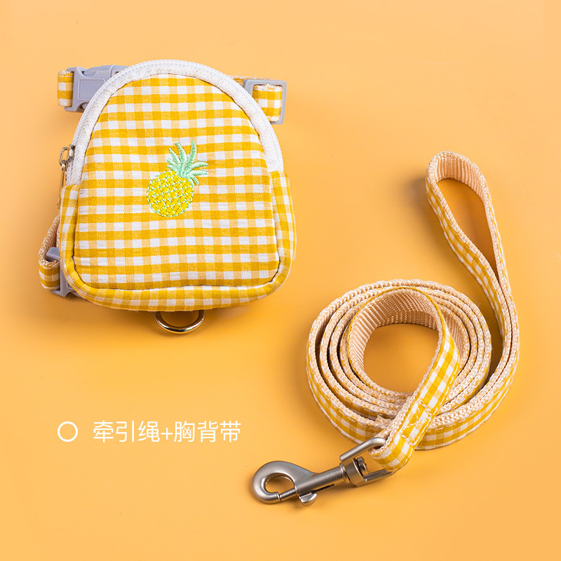 Suministros para mascotas nuevo estilo cuerda de tracción para gatos correa para el pecho en forma de I mochila anti-caída cuerda para gatos de viento de hadas ajustable