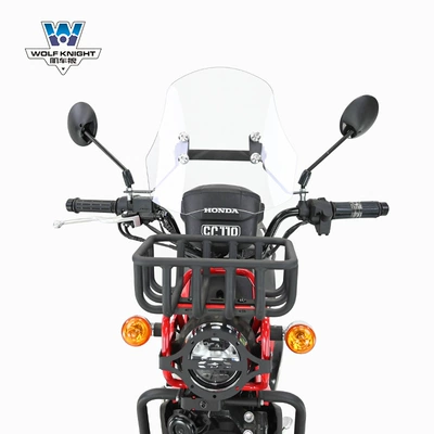frame lampshade modification parts carbon steel — Motorcycle bumper - transparent-5mm-thick-tempered-glue-33cm-high-tempered-glue-is-resistant-to-smashing