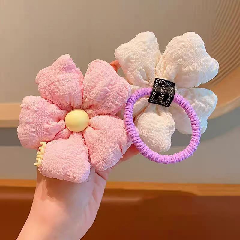 儿童2025新款花朵发圈女童扎头发高弹力发绳头饰女孩不伤发橡皮筋|undefined