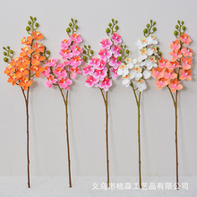 3D打印PU两叉蝴蝶兰仿真花 婚庆拍摄新娘手捧道具花家居装饰假花