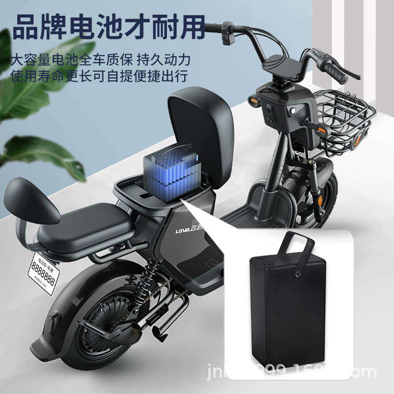Nueva bicicleta eléctrica estándar nacional coche inteligente para mujeres para llevar 48V litio para adultos estudiantes padres e hijos pueden tomar la tarjeta