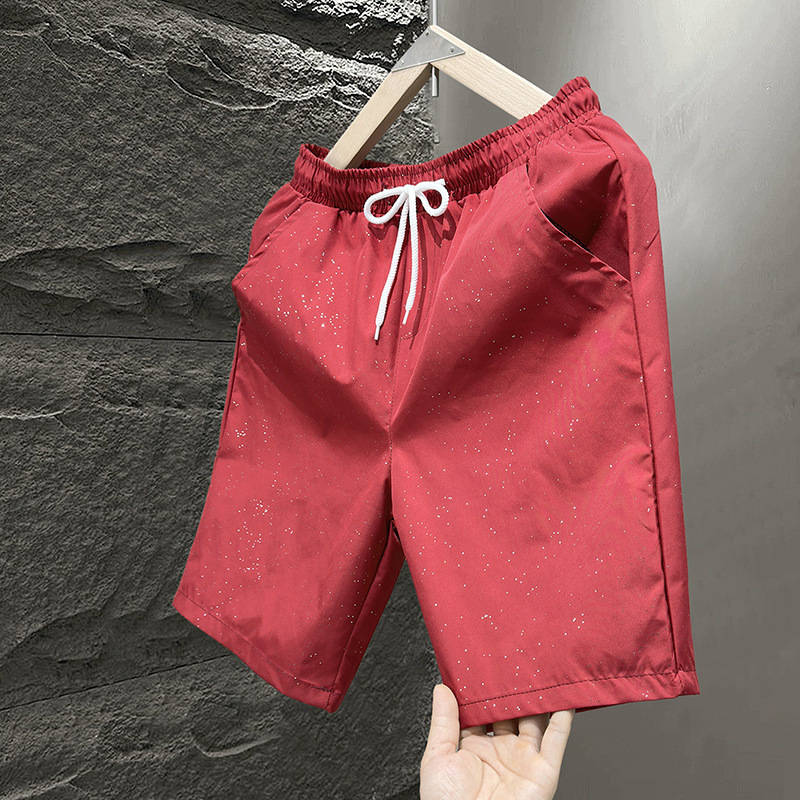 Pantaloncini sportivi casual da spiaggia estivi da uomo, pantaloni dritti a cinque punte, alla moda, per il commercio estero transfrontaliero_voghion.com