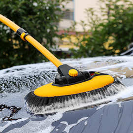 洗车拖把可伸缩弯杆洗车刷软毛不伤车漆汽车刷清洁刷擦车工具