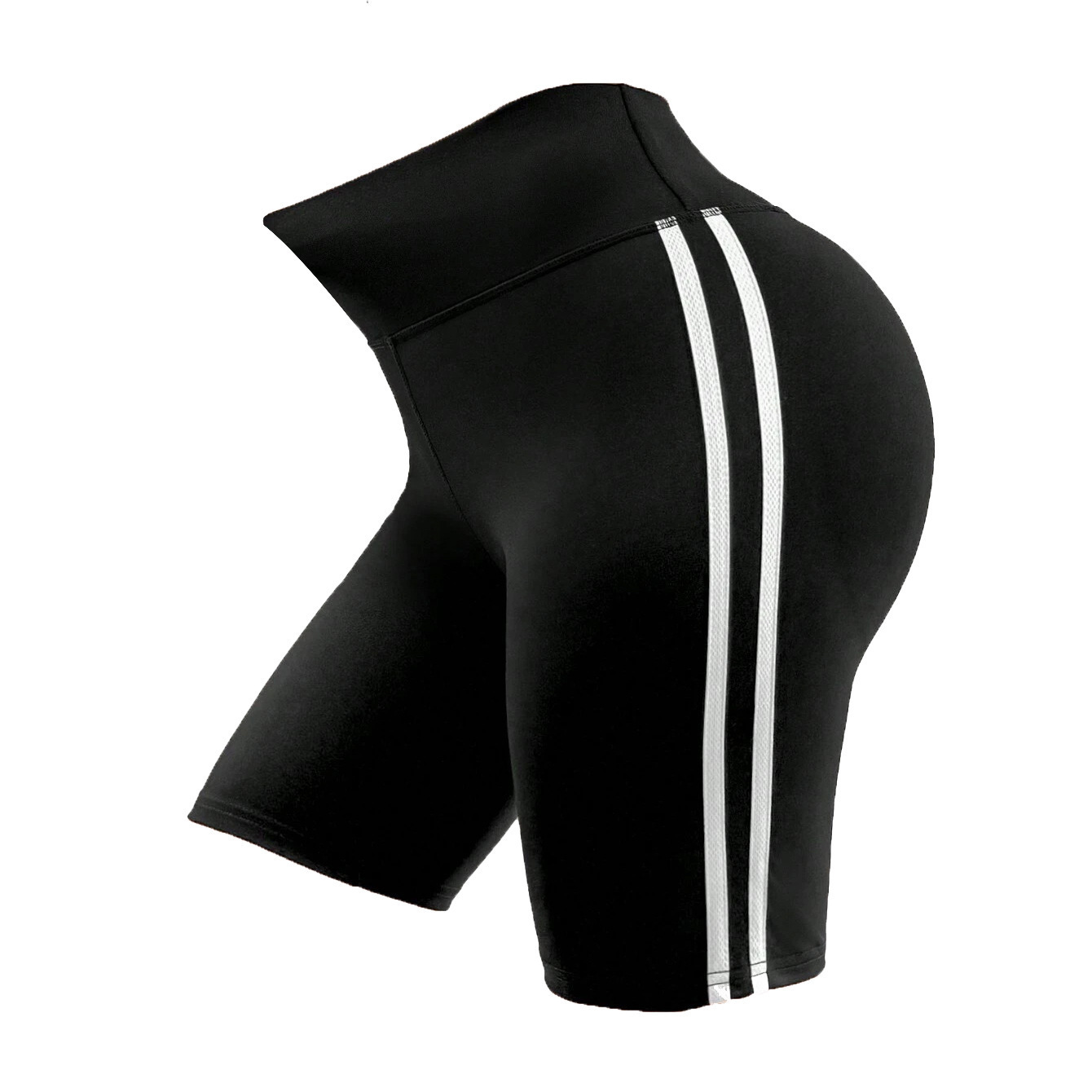 Nuevos pantalones cortos de yoga transfronterizos en contraste