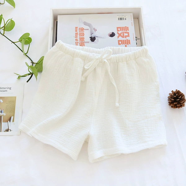 Solid white shorts