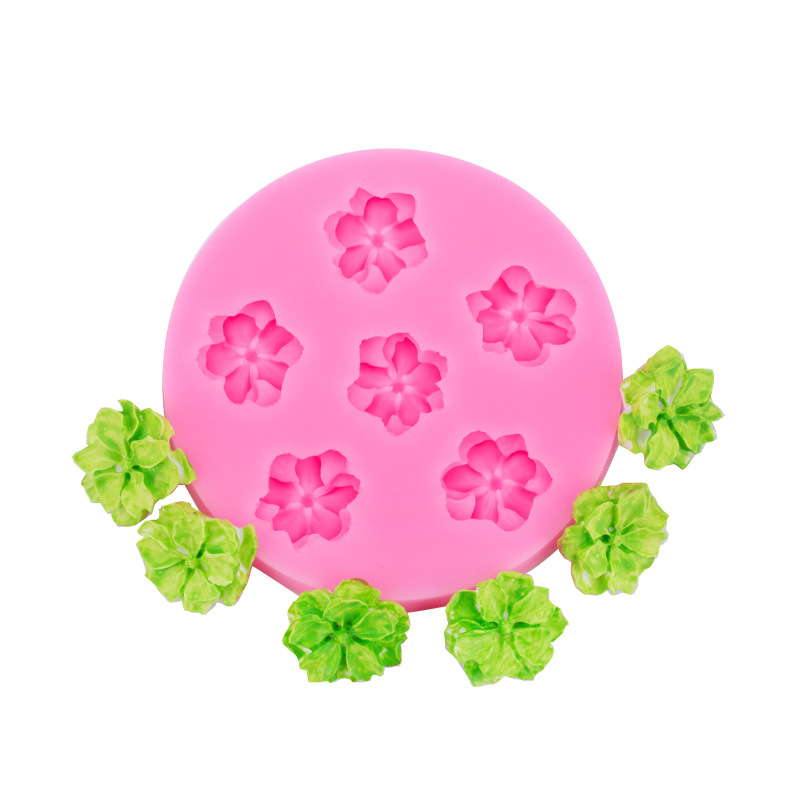 Grande y pequeña flor molde de silicona girasol postre pastel Decoración Accesorios epoxi arcilla cerámica suave