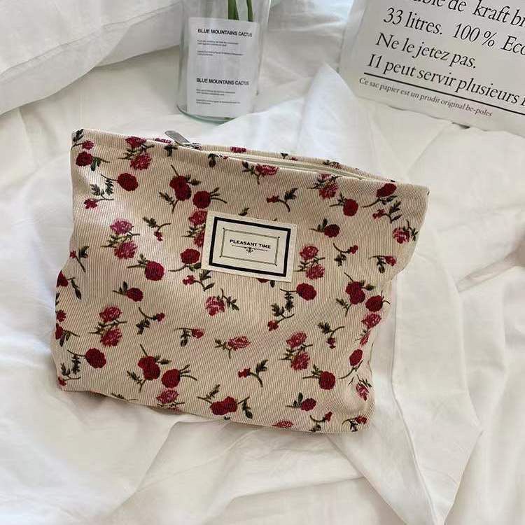 Rose cosmetic bag
