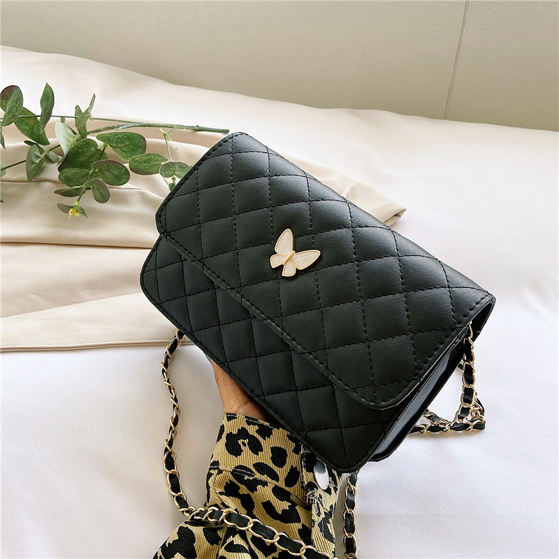 Nuevo bolso cuadrado pequeño en otoño, pequeño bolso de cadena Xiangfeng lingge, mujer 2021, nuevo bolso de moda