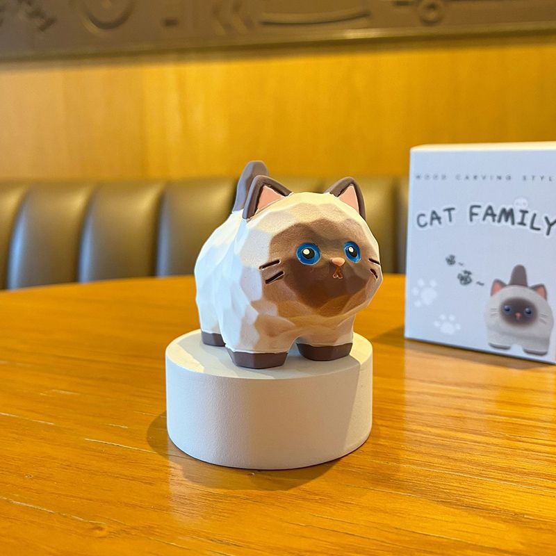 Оригинальный деревянный стиль резьба в стиле мяу-мяу-мяу