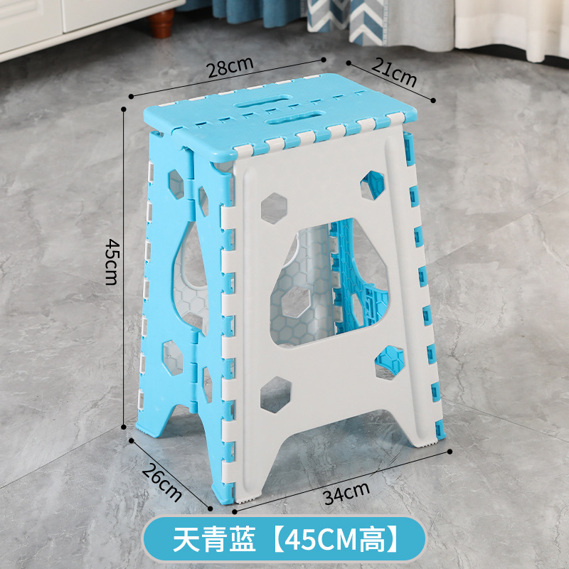 加厚塑料折叠凳子便携式迷你户外成人儿童椅子板凳手提式火车马扎|undefined